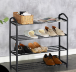 4-Tier Reinforced Metal Frame Shoe Rack (Easy Assembly) - Image 2