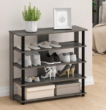 5-Tier Vertical Shoe Rack (Tool-Free Assembly)