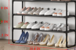 3-Tier Stackable Shoe Rack With Thickened Shelves - Image 2