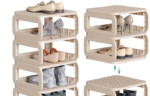 6-Tier Narrow Open-Style Space-Saving Shoe Rack - Image 2