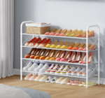 4-Tier Space-Saving Multifunctional Mesh Shoe Rack - Image 2