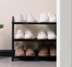 Expandable 3-Tier Metal Shoe Rack (Tool-Free Assembly) - Image 2