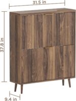 Narrow Freestanding Modern Shoe Cabinet with 2 Tilt-Out Compartments - Image 2