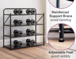 4-Tier Foldable Solid Metal Shoe Rack (No Assembly Required) - Image 2