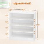 5-Tier Modern Wooden Display Shoe Cabinet with Adjustable Shelves - Image 2