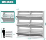 Narrow Wooden Hidden Shoe Cabinet with 6 Tilt-Out Compartments - Image 2