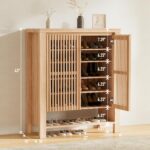8-Tier Shoe Cabinet with Doors and Adjustable Shelves - Image 2